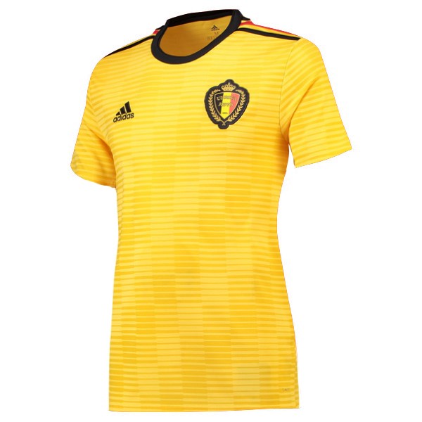 Camiseta Bélgica Segunda equipación Mujer 2018 Amarillo